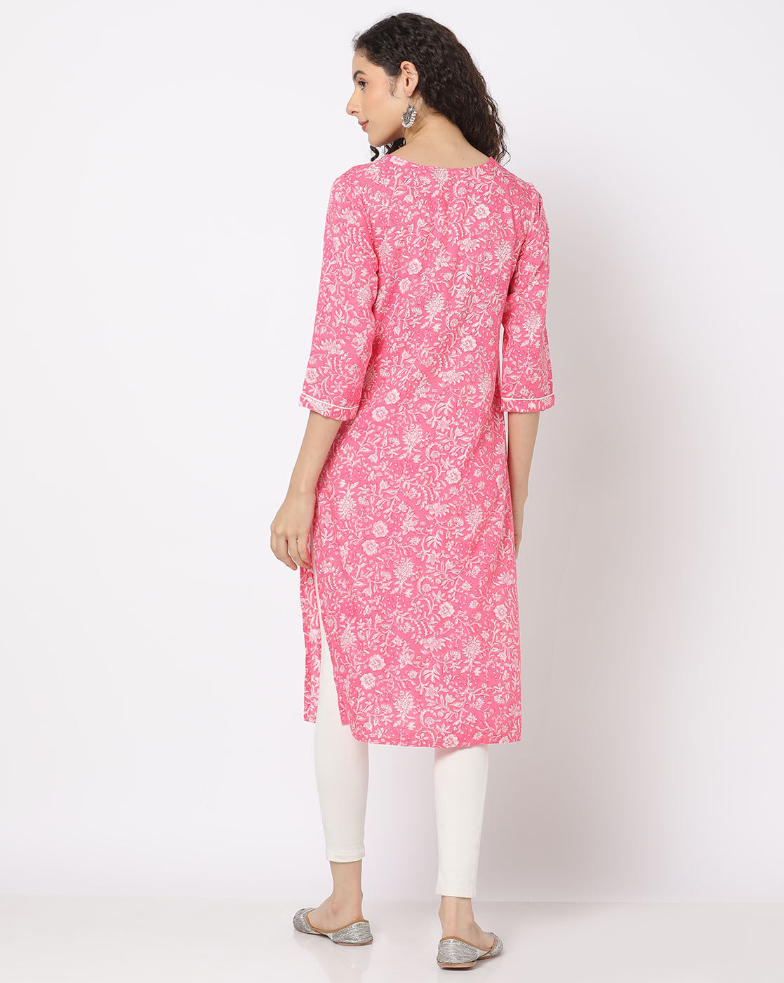 Women Floral Print Straight Kurta