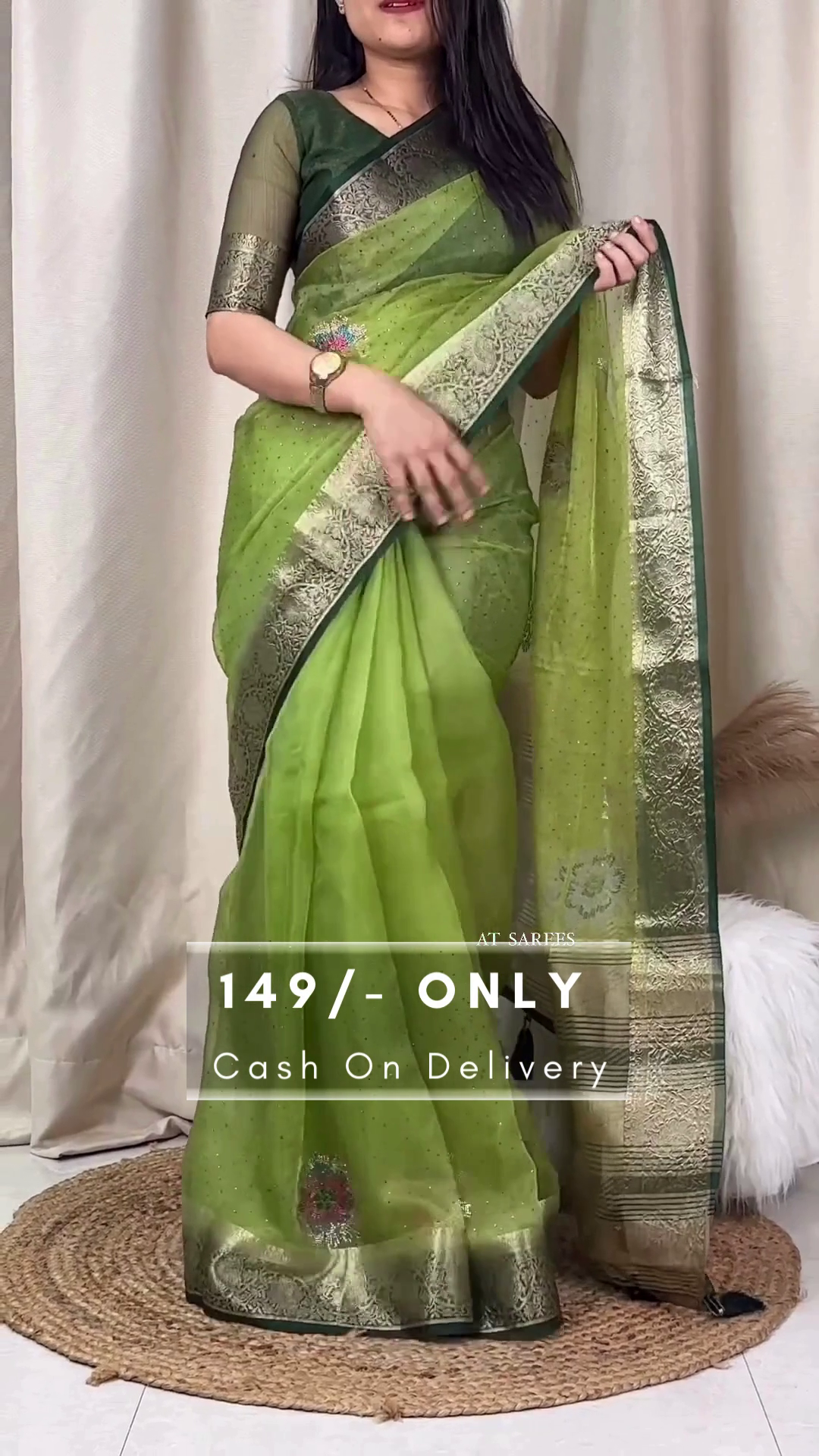 Beautiful Designer Summer Special Muslin Cotton Saree