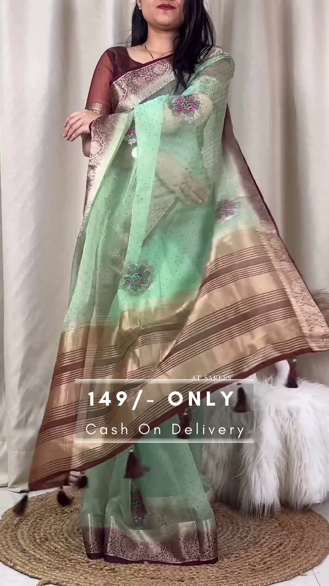 Beautiful Designer Summer Special Muslin Cotton Saree