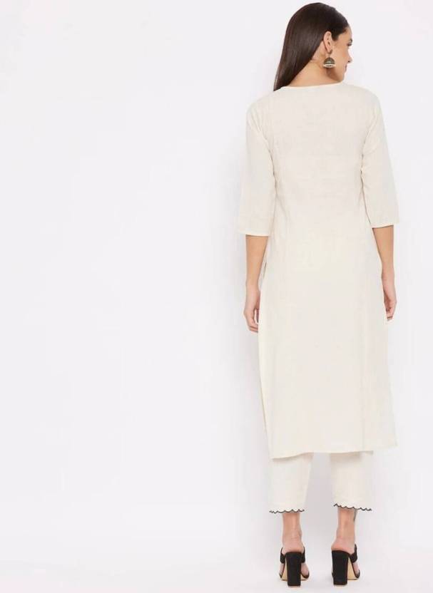 Women Solid Cotton Rayon A-line Kurta